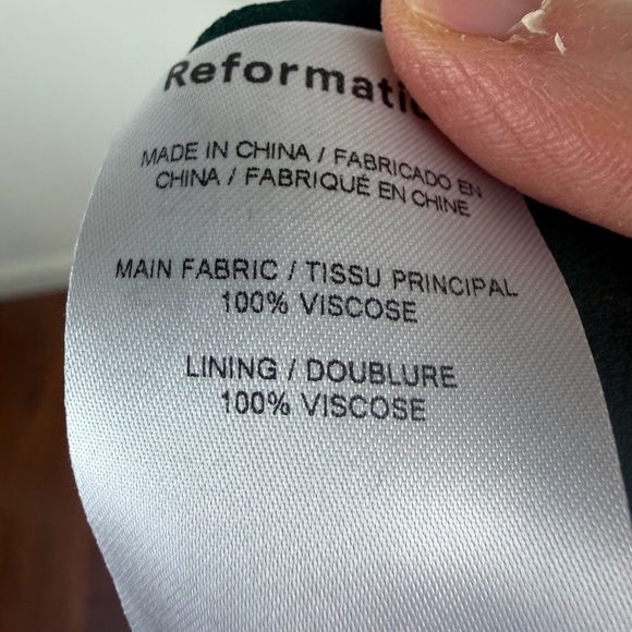 Reformation Alaina Dress In Bohemia Floral Green Pink Size 4 - Picture 6 of 6